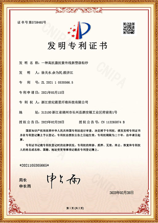 Patent Certificate